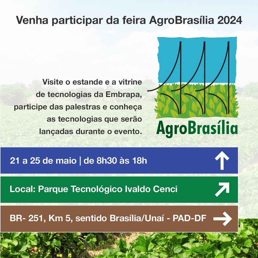 Embrapa lança e apresenta tecnologias na Agrobrasília 2024