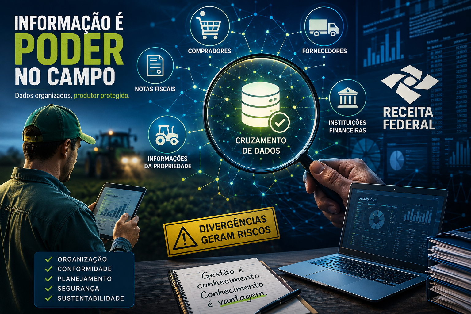 A era do cruzamento de dados chegou ao campo: produtor precisa transformar informação em ferramenta de gestão